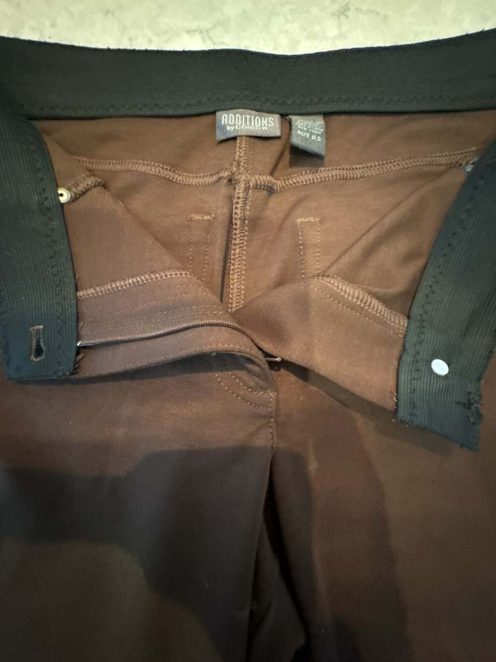 Additions by Chico's Brown Full Length Leggings Size 0.5 - Picture 4 of 9